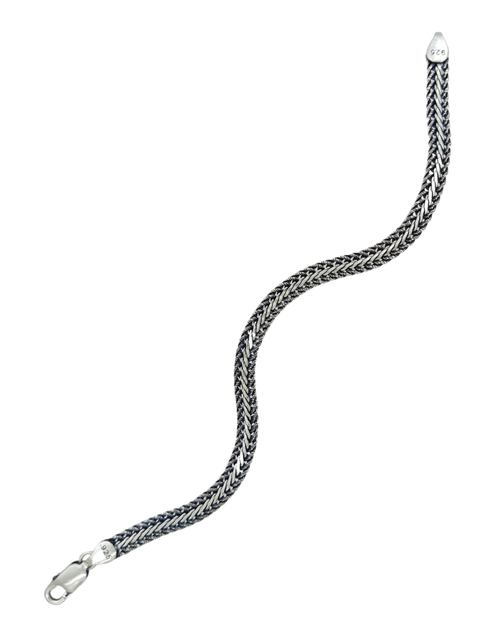 925 ayar gümüş zincir bileklik 6 mm