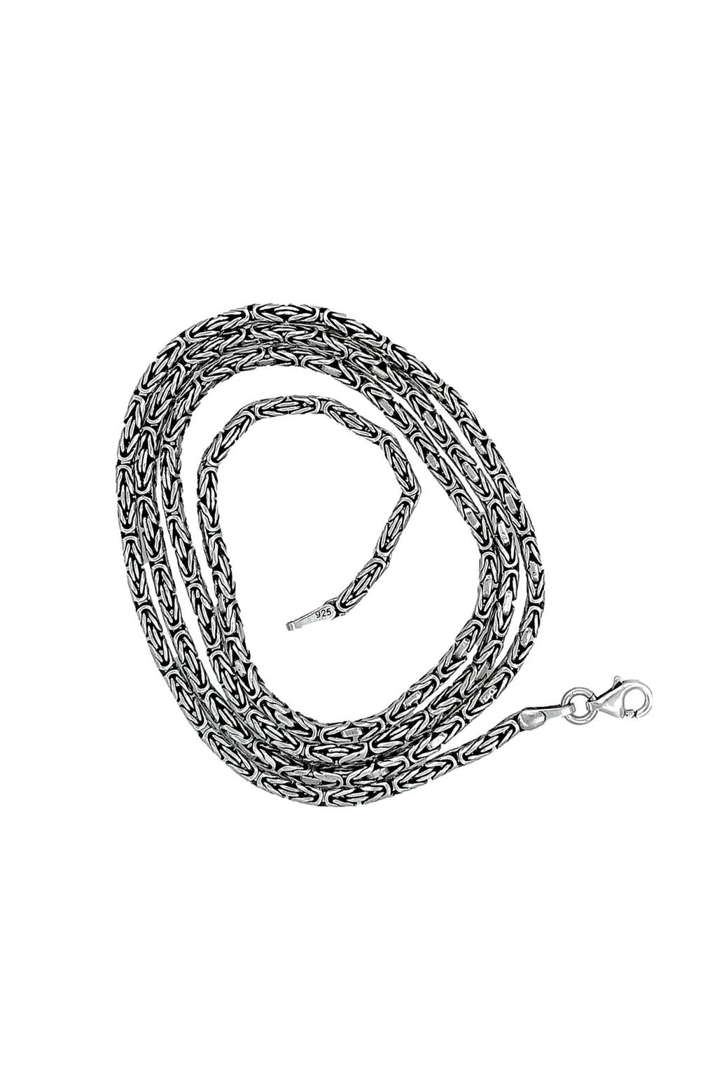 925 Ayar Gümüş Kral Zincir Kolye 2,5 mm 55 cm