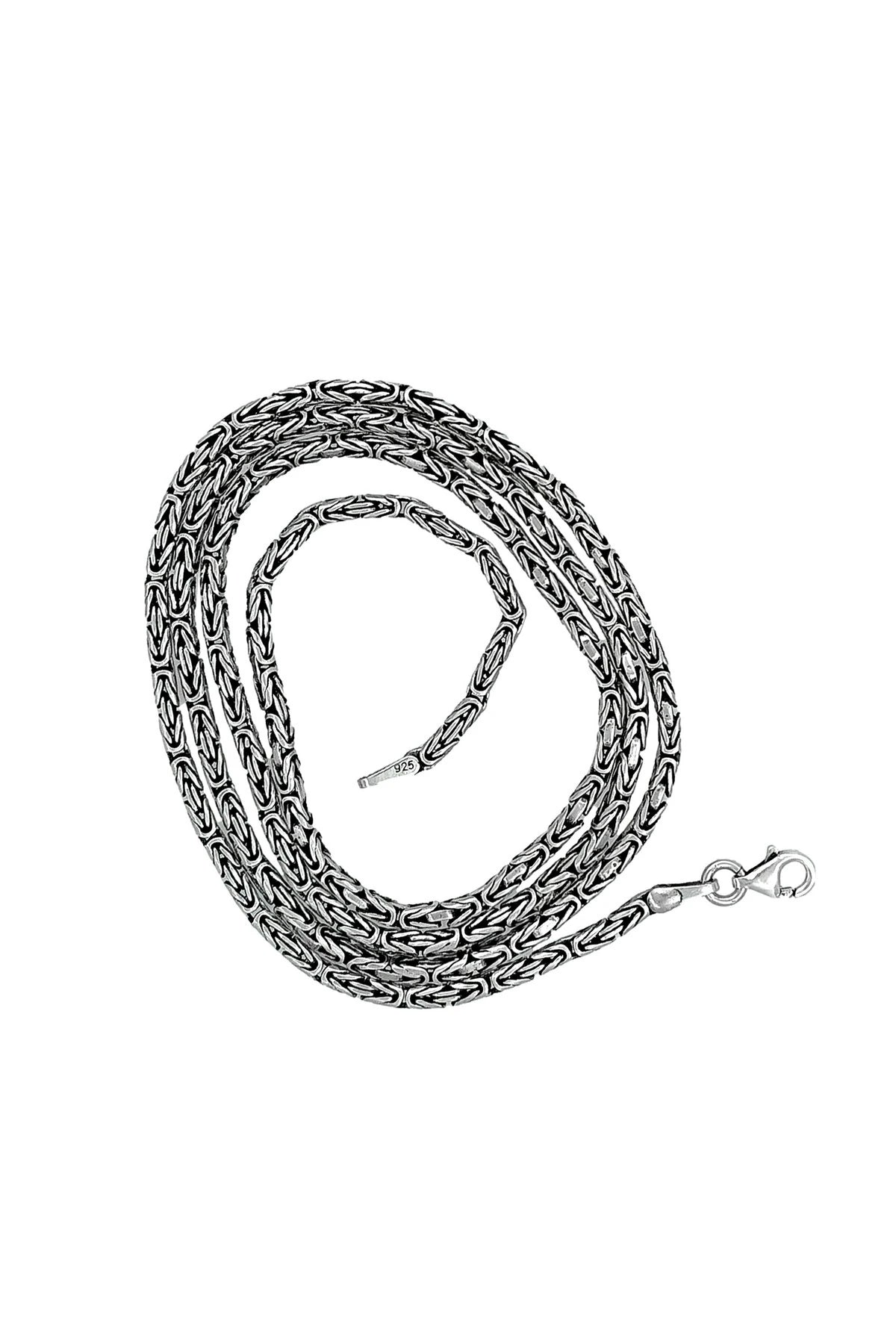 925 Ayar Gümüş Kral Zincir Kolye 2,5 mm 55 cm