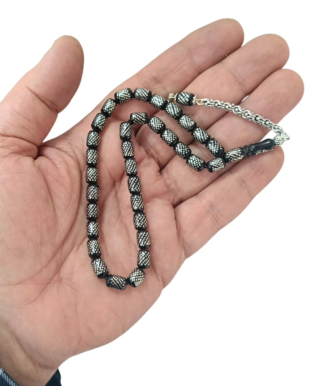 Kapsül Kesim Gürcistan Oltu Taşı Tesbih 6 x 9 mm