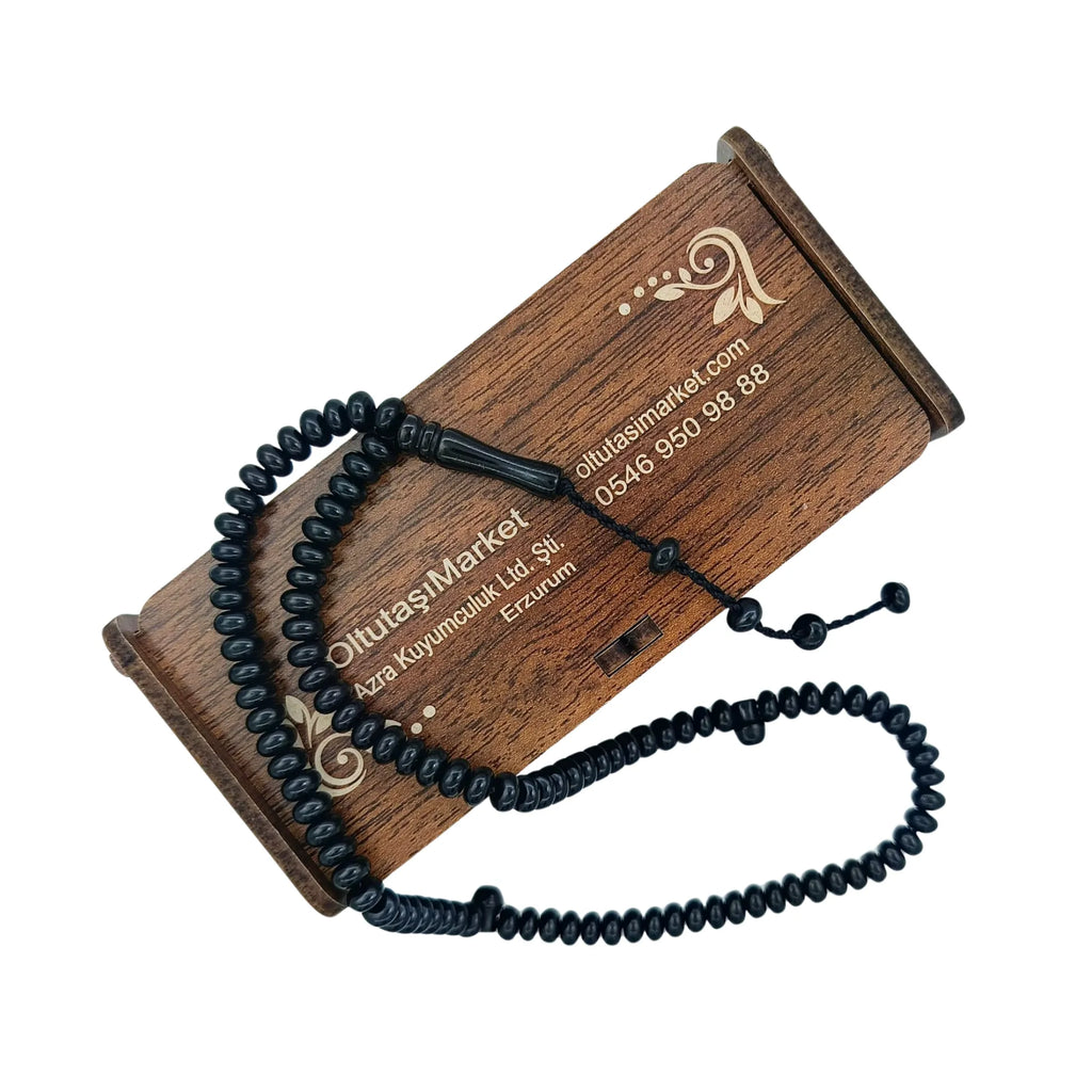 Mini 99 luk Oltu Namaz Dua Zikir Tesbihi 5,5 x 3 mm