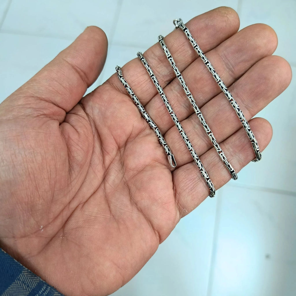 925 Ayar Gümüş Kral Zincir Kolye 2,5 mm 65 cm