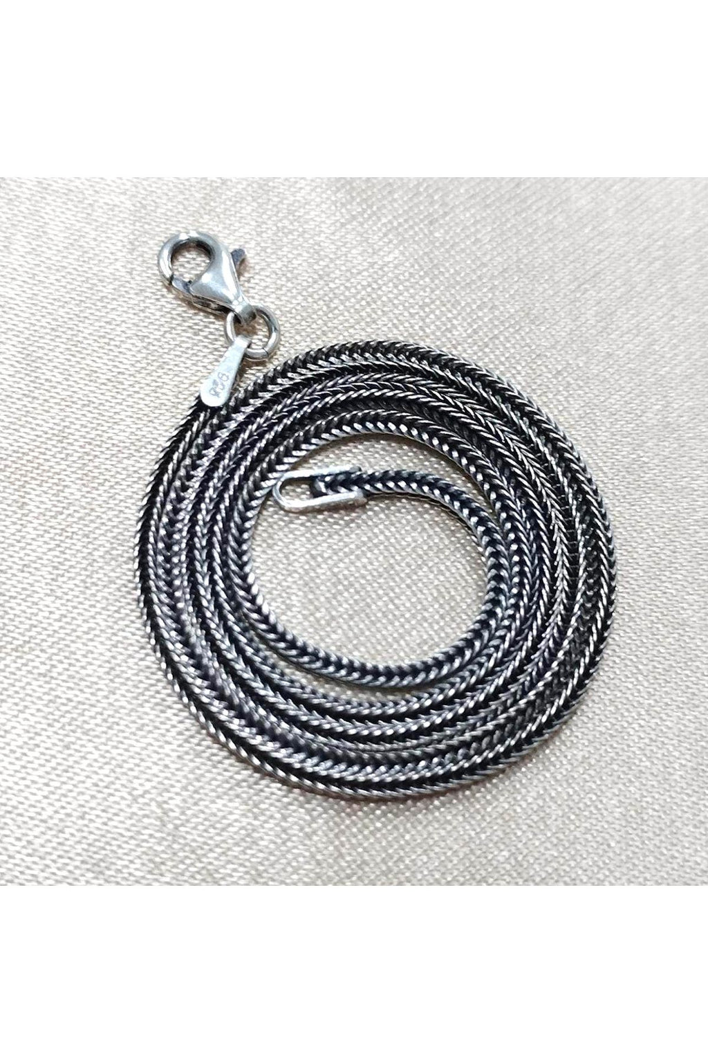 925 Ayar Gümüş Zincir Tilki Kuyuruğu 40 - 75 cm