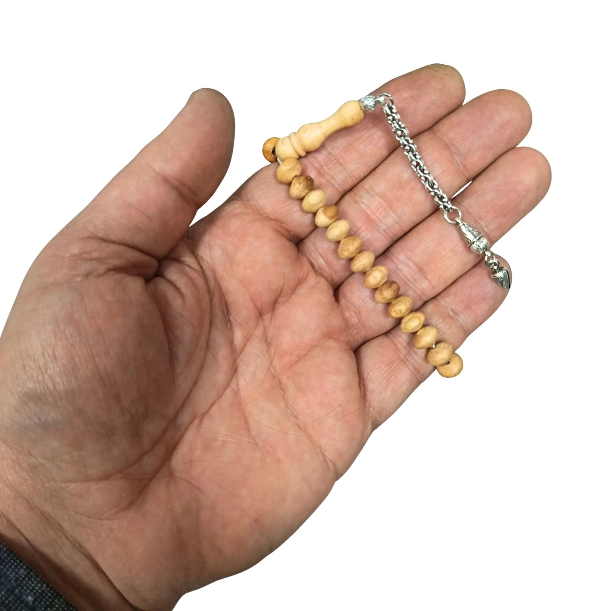Tekerlek Kesim 4 Parmak Kayısı Ağacı Tesbih 8 X 5 mm