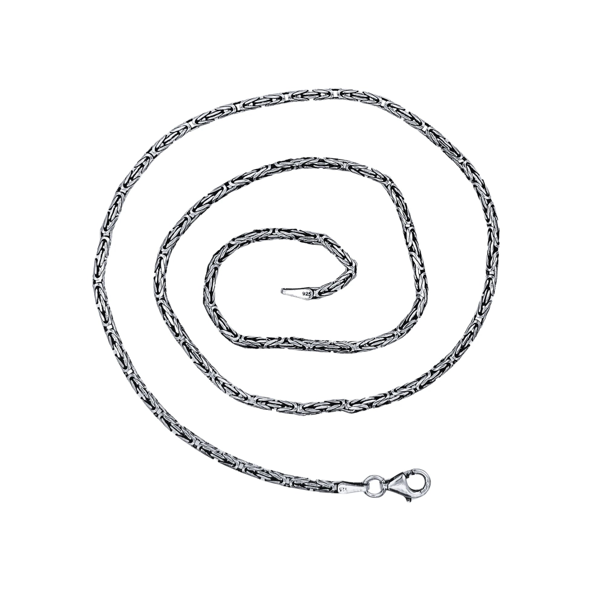 925 Ayar Gümüş Kral Zincir Kolye 2,5 mm 55 cm