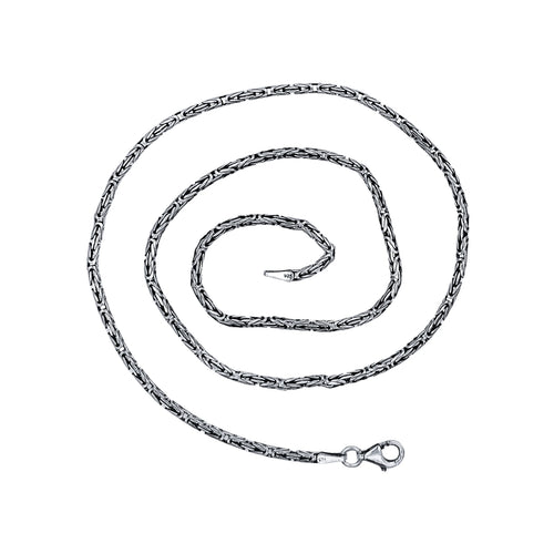 925 Ayar Gümüş Kral Zincir Kolye 2,5 mm 55 cm