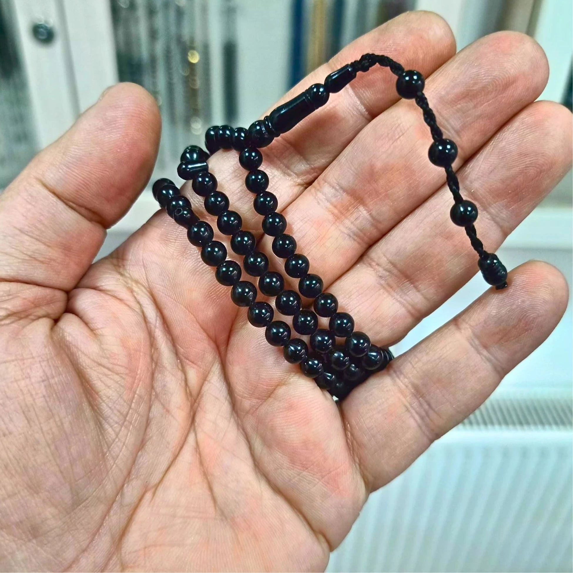 99'luk Sertifikalı Erzurum Oltu Taşı Namaz Dua Zikir Tesbihi 6 mm