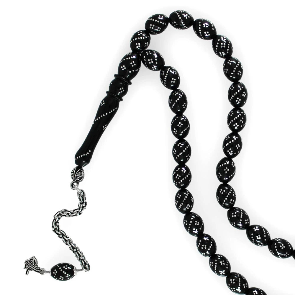 Arpa Kesim İşlemeli Erzurum Oltu Tesbih