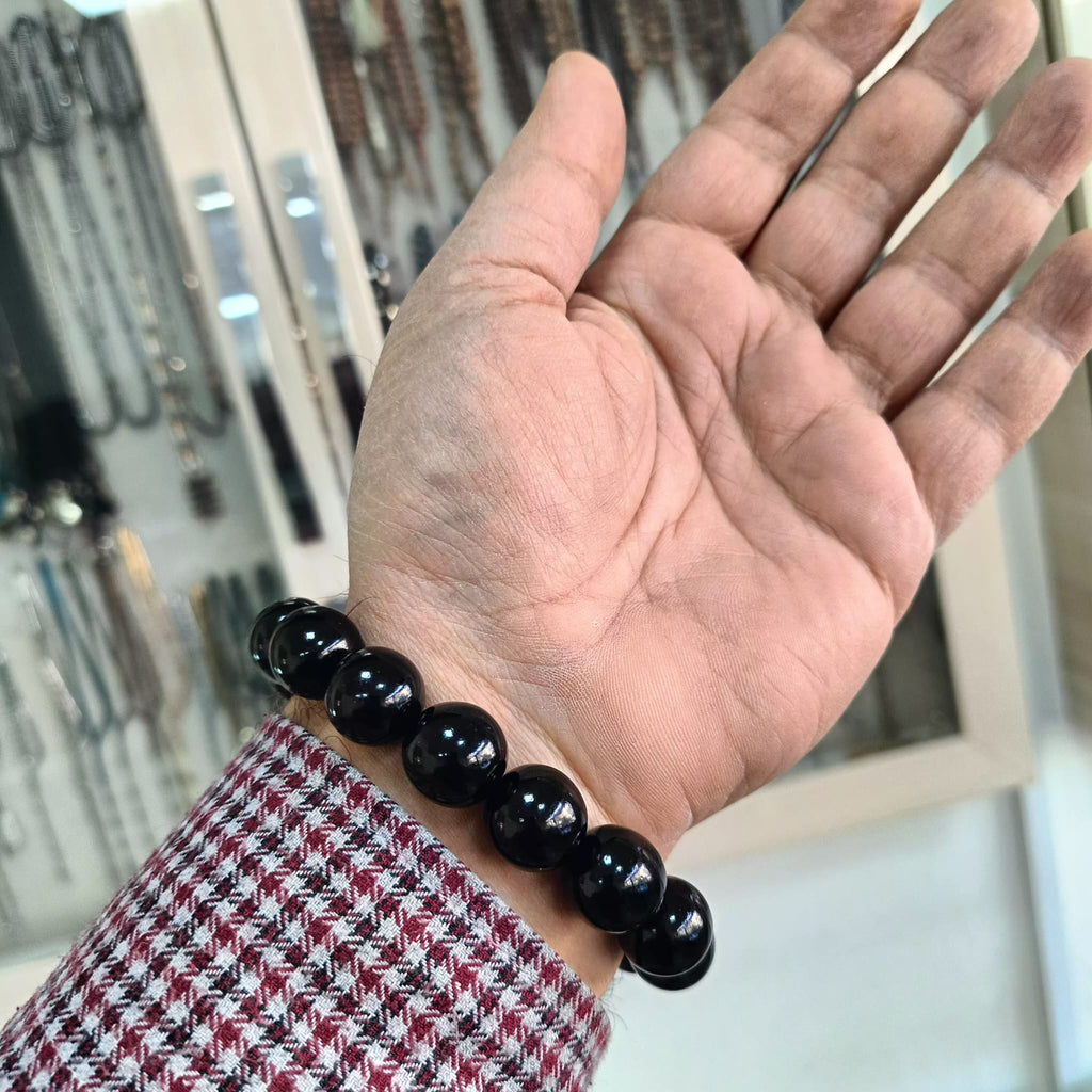 İri Taneli Gürcistan Oltu Taşı Bileklik 15 mm