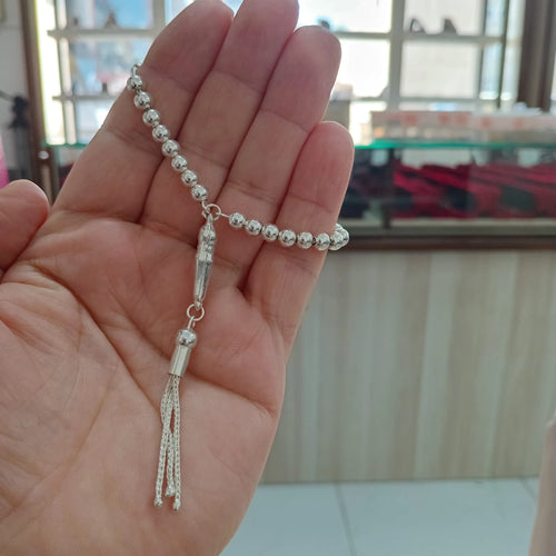 925 Ayar Gerçek Gümüş Mini Tesbih 5 mm