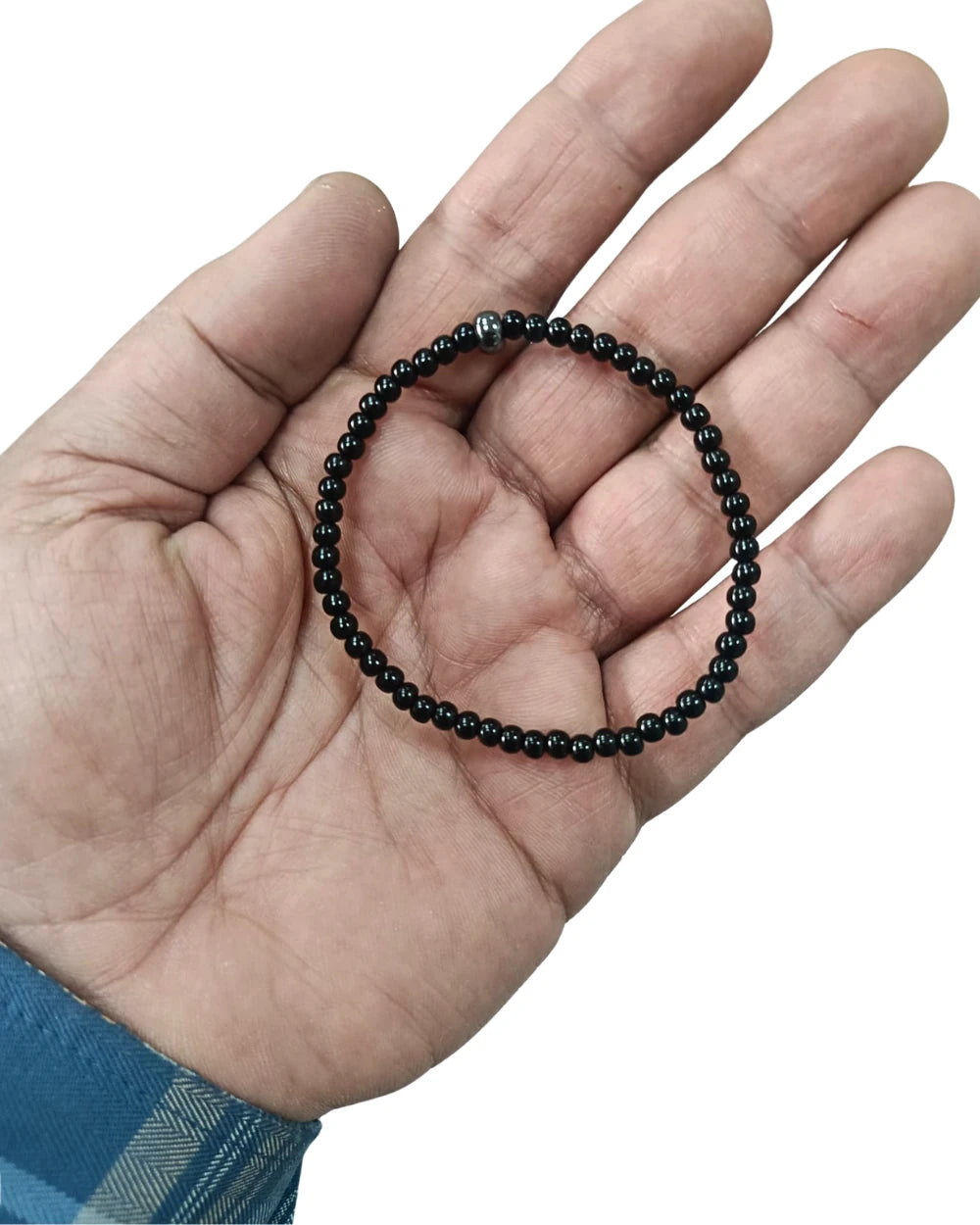 Mini Taneli Gürcistan Oltu Taşı Bileklik 4 mm