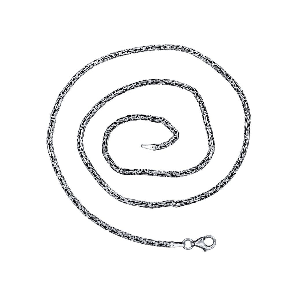 925 Ayar Gümüş Kral Zincir Kolye 2,5 mm 65 cm