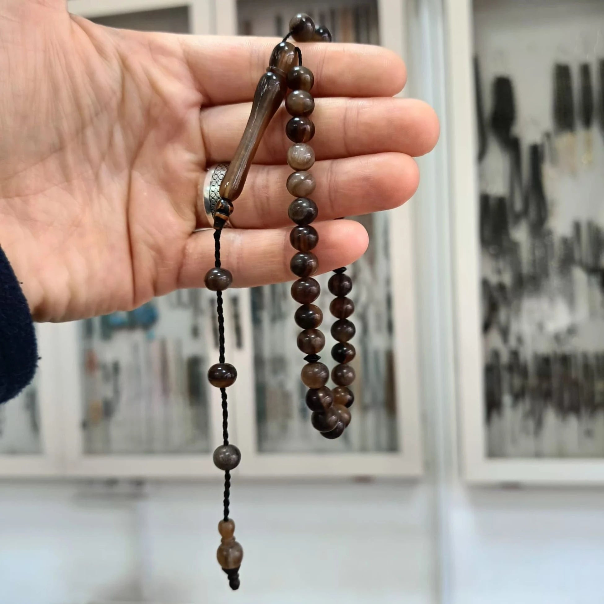 Bufalo Boynuzu Bilek Boy Tesbih 8 mm